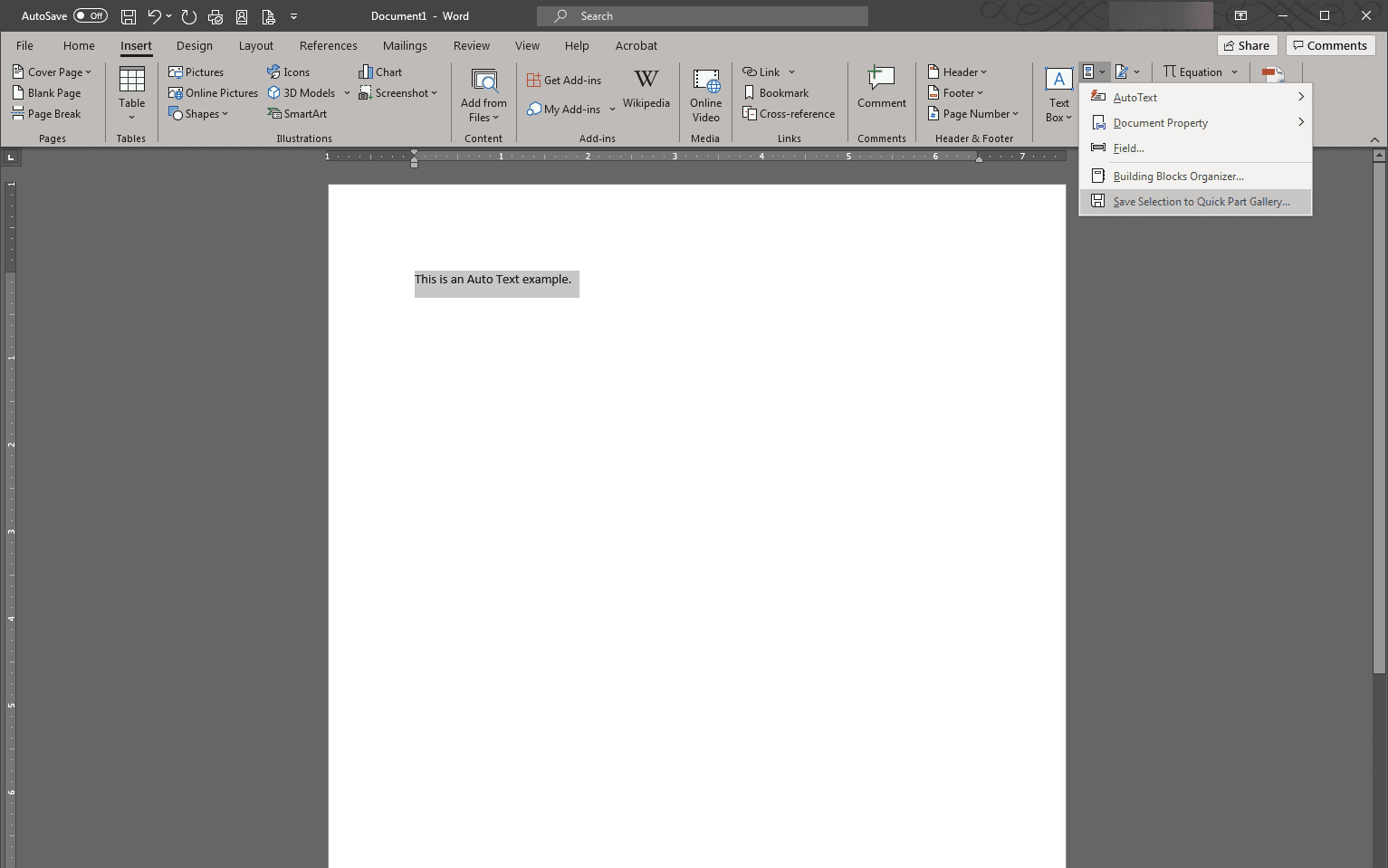 shortcut in word for equations mac